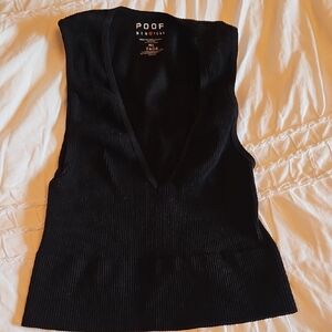 Poof! Women's Black Crop Top M/l